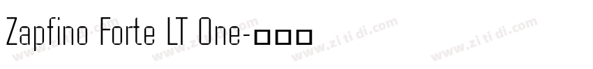 Zapfino Forte LT One字体转换